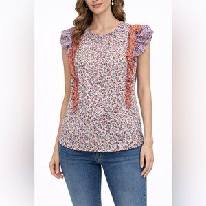 Ann Taylor Multicolor Floral Blouse